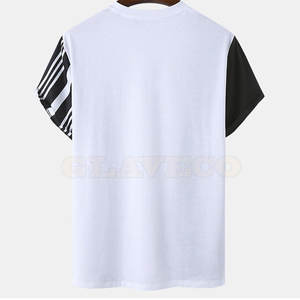 T-shirts pour hommes de dernière génération, couleur unie, séchage rapide, respirant, tissu en polyester/coton écologique, utilisation en extérieur - Product Image 2