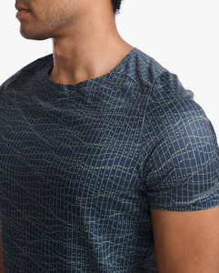 Nueva ropa deportiva de la mejor calidad Poliéster reciclado Sublimación Cuello redondo Microfibra en blanco Ropa informal a granel Camisetas para hombres - Product Image 5