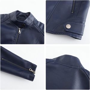 Services OEM Conception personnalisée de haute qualité Veste en cuir à dessus court pour femmes Nouveau design Veste en cuir pour femmes - Product Image 5