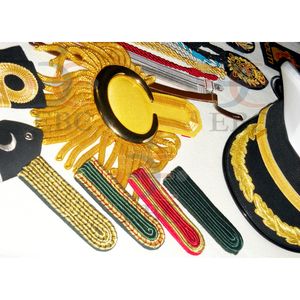 Accesorios de Uniforme Ceremonial, Regalia - Hechos a Mano con Hilo de Seda/Algodón/Metálico, Accesorios Suaves y Rígidos de Calidad Profesional para - Product Image 1