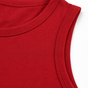 Custom <b>Red</b> Women Crop Tank <b>Top</b> Sleeveless Yoga Gym Fitness Activewear OEM Wholesale Sportswear - Product Image 6