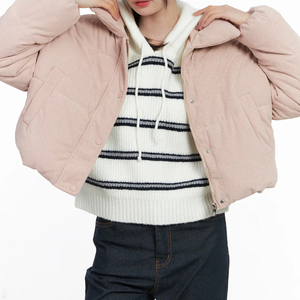 Veste bomber légère pour femmes, design pliable facile à transporter, tenue décontractée simple, vêtements de gros abordables, veste en velours côtelé - Product Image 5