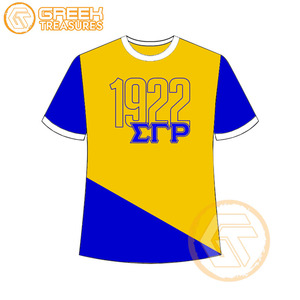 Vente en gros de t-shirt Sigma Gamma Rho pour femmes vêtements de sororité jersey de coton t-shirt respirant de haute qualité vêtements grecs pour femmes - Product Image 2