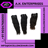 Cheveux indiens vierges Remy ondulés à 100 % pour extensions et perruques, noir naturel, double trame machine
