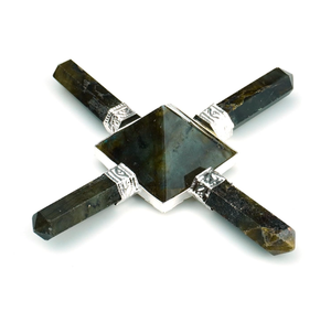 Crayon d'agate en cristal de pierre de soleil naturelle de qualité supérieure Offre Spéciale avec générateur d'énergie pyramidale 7 crayons pour la guérison et la décoration - Product Image 4