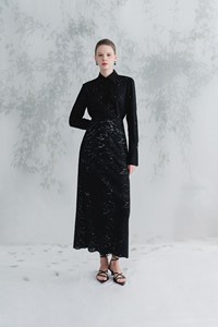 High Quality Women'<b>s</b> <b>Blouses</b> Long-sleeve for Office Lady JEDA POINTED COLLAR SHIRT Organic Cotton Flower Lace Fabric WHITE ANT - Product Image 5