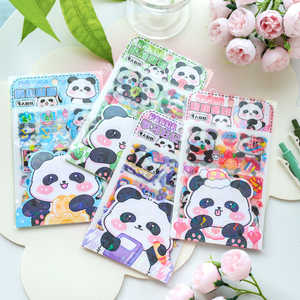 Autocollant 3D Panda Gonflé Style Dessin Animé pour la Décoration Intérieure et les Cadeaux Promotionnels - Product Image 1