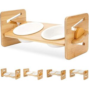 ชามไม้สำหรับสัตว์เลี้ยงทำด้วยมือ | จานเซรามิกความจุขนาดใหญ่สำหรับน้ำและอาหาร - Product Image 4