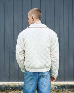 Chaqueta de Pana Informal de Manga Larga, Transpirable, con Patrón Sólido, Cuello de Piel, Poliéster, Talla Personalizada, Otoño para Hombre, Estilo Casual - Product Image 2