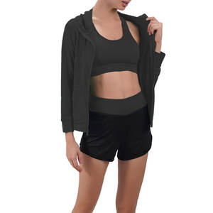 ชุดวอร์มสี่ชิ้นสำหรับผู้หญิงชุดวอร์มผ้าคุณภาพสูงระบายอากาศได้ดีสำหรับยิมและฟิตเนสผู้หญิง - Product Image 2