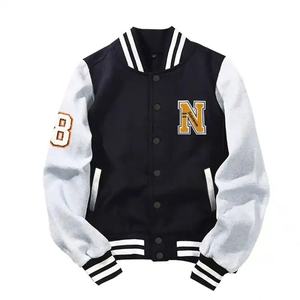 Hot Sales Winter Baseball Varsity Jackets <b>Polyester</b>/Cotton Waterproof Custom Embroidery Logo and Patches Customizable - Product Image 6
