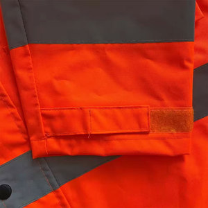 เสื้อแจ็คเก็ตนิรภัยสะท้อนแสง เสื้อผ้าทำงานแบบมองเห็นได้ชัดเจน ป้องกันภัยกลางแจ้ง เสื้อแจ็คเก็ตนิรภัย - Product Image 6