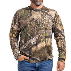 Sublimación caza al por mayor camisas de caza transpirable sublimación personalizada barato en blanco manga larga Jersey de caza - Product Image 2