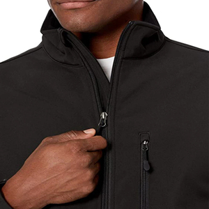 Veste Softshell Grande Taille Homme Haut de Gamme Personnalisable – Col Montant, Imperméable et Respirante – Idéale pour la Vente en Gros - Product Image 6