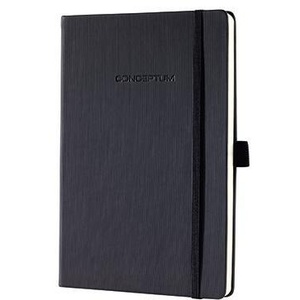 SIGEL Conceptum Notebook Approx. DIN A5 97 Blank Black Sheets - Product Image 1