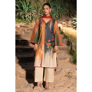 ชุดลำลองผ้าลอนปักลายพิมพ์ 3 ชิ้น สไตล์ฤดูร้อน SD-52228 - Product Image 2