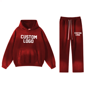 Conjunto Deportivo NMM Personalizado de Alta Calidad en Algodón, Pantalones Deportivos Anchos de Felpa Francesa, Sudadera con Capucha, Estilo Urbano, Lavado Ácido, Ligero - Product Image 6