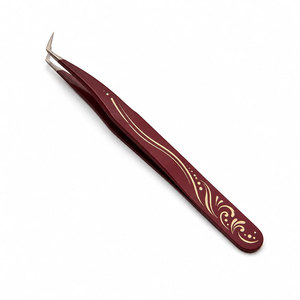 Pince à épiler professionnelle à pointe fine pour extensions de cils, en acier inoxydable, pince à isolation de précision pour cils - Product Image 4
