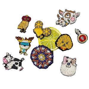 เข็มกลัดปักลวดแท่งทำด้วยมือคุณภาพสูงแผ่นแปะรูปสัตว์ทำจากทองแดงที่ทนทานเครื่องประดับแฟชั่น - Product Image 1