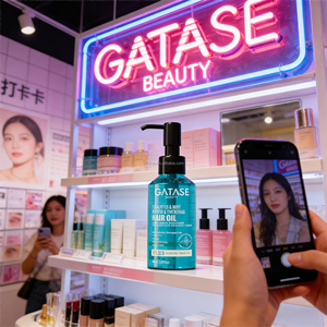 Aceite Capilar Gatase OEM Natural a Base de Hierbas de Eucalipto y Menta <span class=keywords><strong>con</strong></span> Jojoba y Argán para Engrosar el Cabello, Controlar el Frizz y Nutrir el Cabello Seco y Dañado - Product Image 1