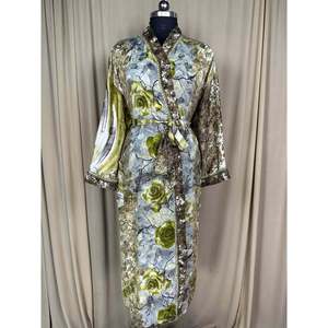 Recycled Silk Sari Women's Boho Chic Vintage <b>Beach</b> Cover Dress <b>Robe</b> for Resort Wear Gypsy House Kimono for Lounge Swimsuit Up's - Product Image 2