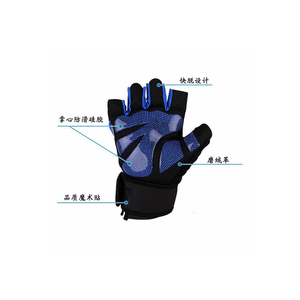 Gants d'haltérophilie rembourrés durables, support de poignet en maille respirante, paume antidérapante pour gym, musculation, crossfit - Product Image 3