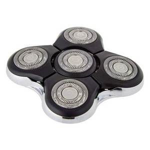 Cabezal de Repuesto Ultimate RX5 Negro y Plateado para Afeitadoras Eléctricas con Cuchillas Premium - Product Image 1