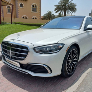 2021 Mercedes-Benz S500 SUV มือสองเครื่องยนต์เทอร์โบเชื้อเพลิงไฮบริด ACC Cruise Control เบาะหนังสีดำด้านในขวา fwd/awd - Product Image 1
