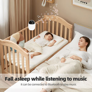 Kursi Goyang Bayi Otomatis Isi Ulang USB dengan Modul Bluetooth, Getaran yang Dapat Disesuaikan, Lampu LED, Penenang Bayi Bebas Genggam - Product Image 3