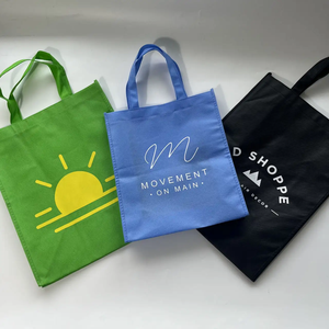 BUEN PRECIO Portátil reutilizable eco amigable logotipo personalizado PP-Bolsas de compras de tela no tejida bolsas de compras tejidas PP - Product Image 1