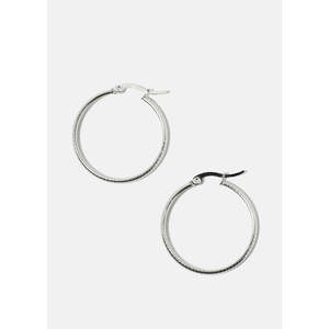 Orecchini a Cerchio Classici e Trendy in Acciaio Inossidabile Placcato Oro con Motivo Geometrico, Perle e Diamanti per Matrimoni, Feste, Fidanzamenti e Regali - Product Image 1