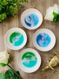 USUARIO Personalice el cuenco de resina completo colorido hecho a mano de la mejor calidad con base para chocolate, dulces, dulces y joyería - Product Image 3