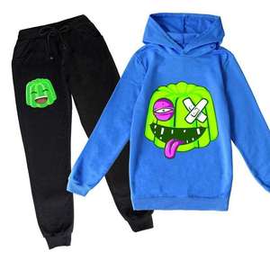 Streetwear Custom logo Sweat Suit Track Men <b>Plain</b> <b>Tracksuit</b> Fitness Sports Trousers Two 2 Piece Set Men <b>Tracksuit</b> for Winter - Product Image 3