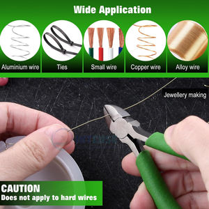 Pince coupante professionnelle avec trous de dénudage de fil outils de fabrication de bijoux coupe-fil en acier inoxydable pour perles et bricolage artisanat - Product Image 5