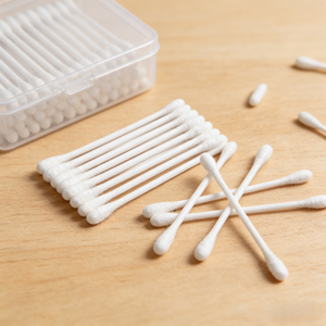 Tek Kullanımlık Steril Medikal Pamuklu Çubuklar, Klinik Ağız ve Boğaz Çubuğu İçin Fiber Uçlu Aplikatörler - Product Image 1