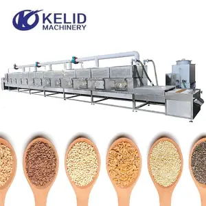 Automatical PLC Control Industrial Microwave Food Spice Grain Sesame Drying Machine Dryer