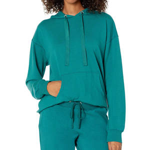 Sudaderas con capucha de mujer con estilo de alta calidad al por mayor sudaderas con capucha de mujer de nuevo diseño sudaderas con capucha de mujer de color sólido - Product Image 2