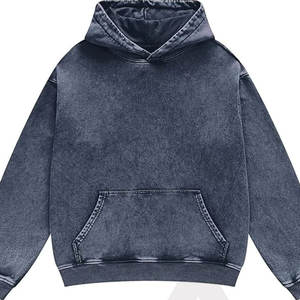Sweat à capuche pour femme, lavage à l'acide, poches kangourou, capuche réglable, confortable, streetwear décontracté, tissu en molleton léger - Product Image 1