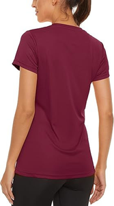 Camiseta de Manga Corta para Mujer, Estilo Coreano, Cuello Mao, 100% Fibra de Bambú, Antiarrugas, 240 g/m², Personalizable con Logotipo - Product Image 5