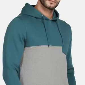 Sweats à capuche oversize 100 % coton pour hommes, haut de gamme, qualité supérieure, motif uni, poche intégrée, idéal pour l'hiver - Product Image 3