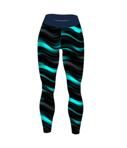 Leggings de yoga souples et extensibles pour femmes, avec sublimation, effet push-up, pour l'entraînement, la gym et le sport, taille élastique - Product Image 3