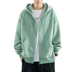 Sweat à capuche zippé surdimensionné pour hommes Streetwear décontracté Look à la mode Sweats à capuche zippés Logo personnalisé Fabricant de vêtements pour hommes - Product Image 5