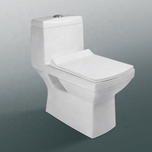Asiento de inodoro de una pieza con trampa en S para armario de agua de dragón blanco Popular de Etiopía para Ehiopia - Product Image 2