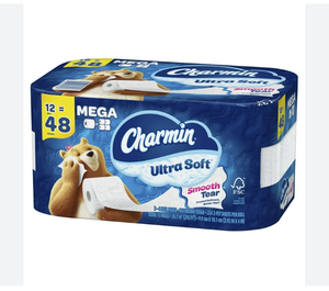 Papel higiénico ultra suave de Charmins de buena calidad, 12 mega rollos, 224 hojas por rollo, en stock, Comprar ahora - Product Image 2