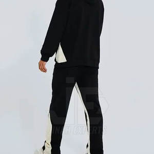 Nouveau Style utilisation en plein air hommes pantalons empilés meilleure qualité couleur unie hommes pantalons droits incurvé rayé vente pantalons de survêtement homme pantalon - Product Image 6