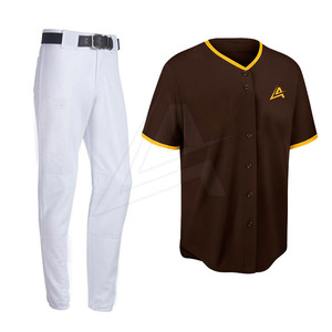 New Arrival Sports Wear 100% Polyester Fabric Baseball Uniform Best Price Baseball Uniform <b>for</b> <b>Sale</b> - Product Image 1