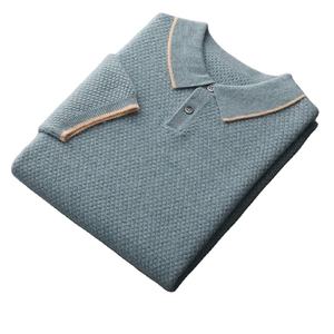 Polo de manga corta bordado de algodón de primavera/verano para hombre de alta calidad 2023, camiseta Polo deportiva informal de negocios, camiseta Top - Product Image 1