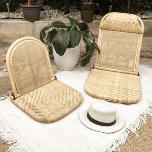 Chaise de plage en rotin pour l'extérieur, prix fabricant, chaises pliantes tissées naturelles pour le bord de la piscine - Product Image 6