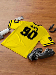 Uniforme de football américain 7v7 de haute qualité en gros - Impression personnalisée par transfert thermique, respirant, manches courtes pour l'été - Product Image 6