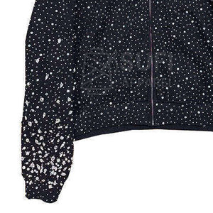 Sudadera con Capucha de Punto con Pedrería para Mujer, Estilo Casual de Invierno, Brillante, Ecológica, Transpirable, Cómoda y Elegante - Product Image 3